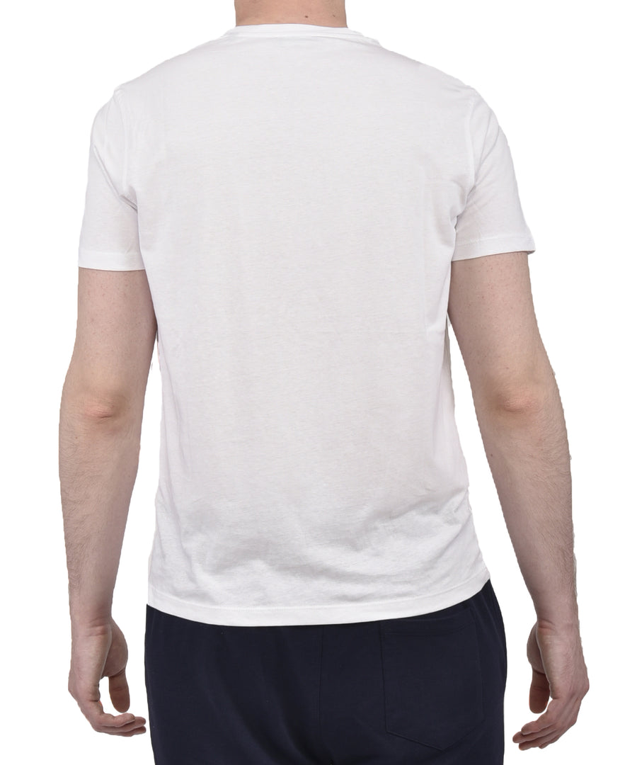 T-Shirt VP bianca con stampa colorata Italian Summer