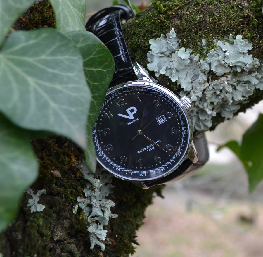 Orologio VP D124921T nero con cinturino in pelle nero
