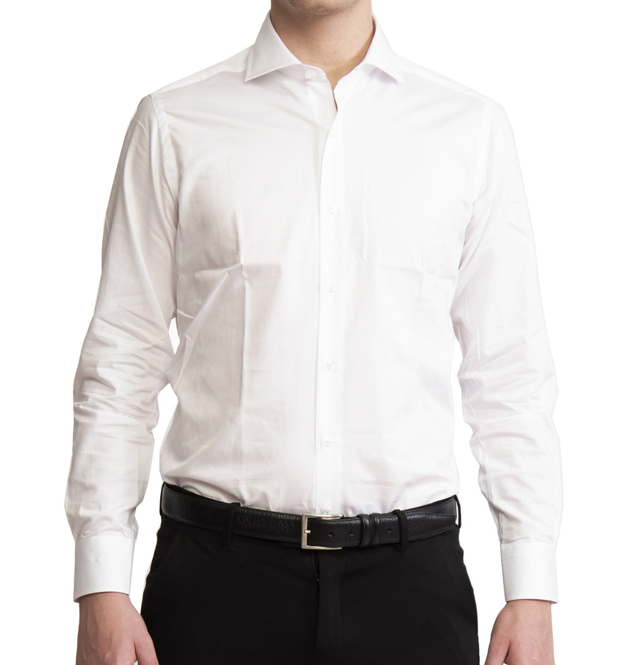 Camicia bianca unita VP in Cotone