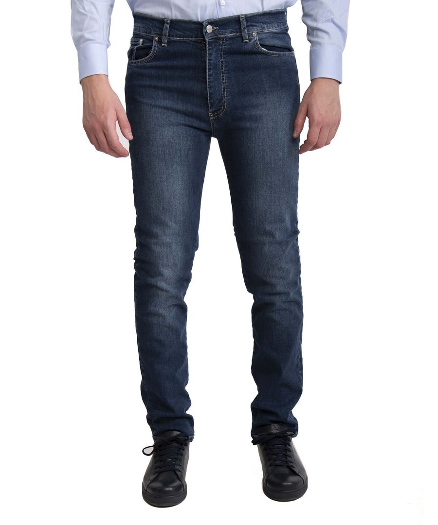 Jeans blu medio 5 tasche VP, Made in Italy