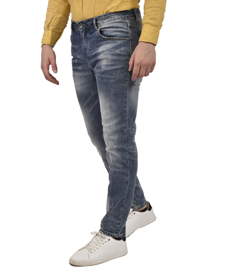 Jeans VP ITALIAN BRAND estivo 5 tasche, lavaggio chiaro effetto consumato