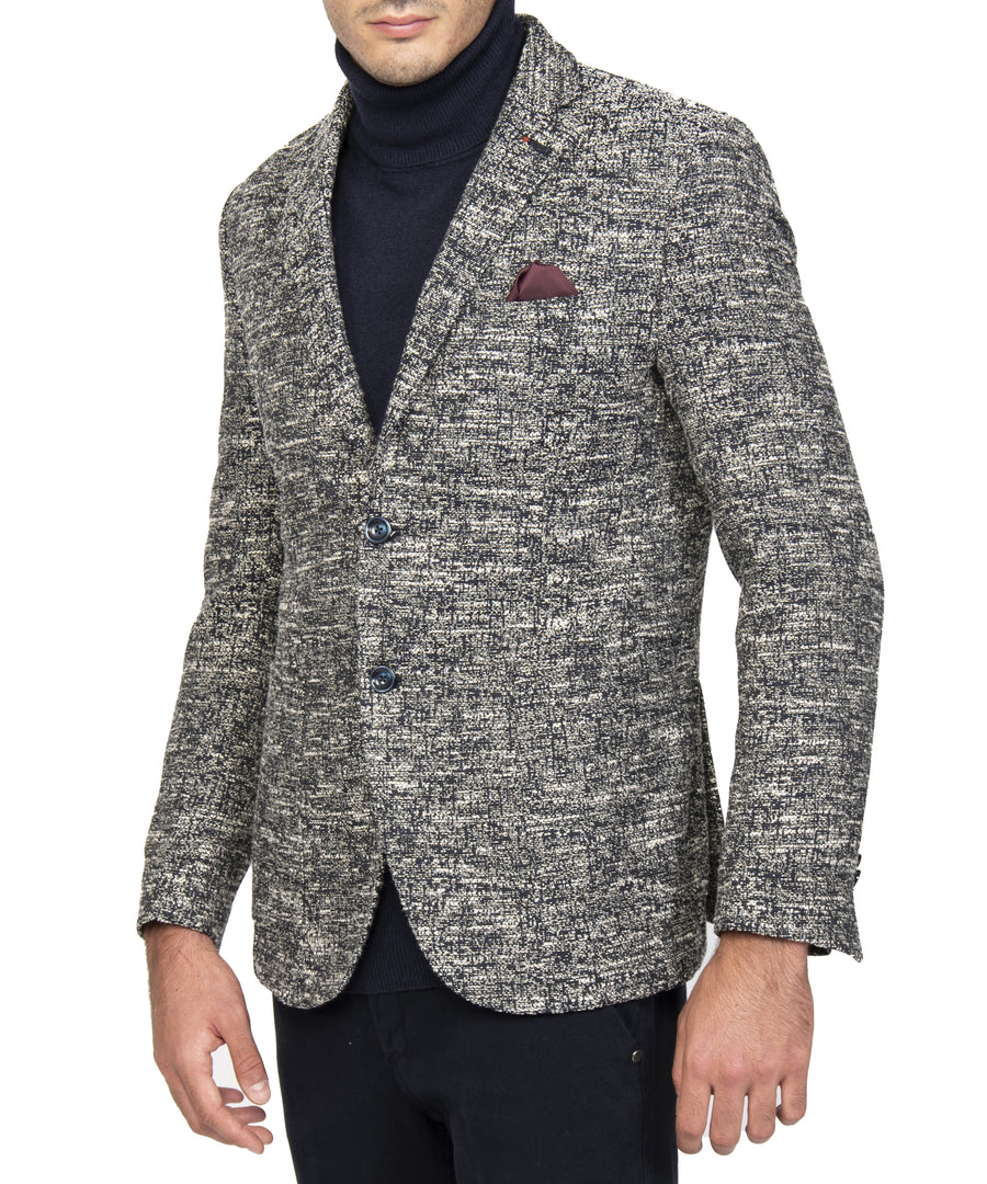 Giacca art D117704T  blu bianca