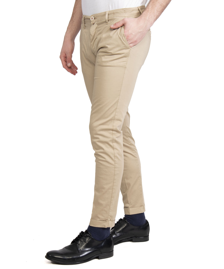 Pantalone VP ITALIAN BRAND cotone elasticizzato beige